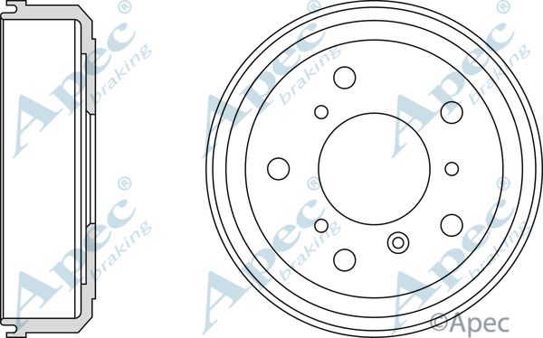 APEC BRAKING stabdžių būgnas DRM9508